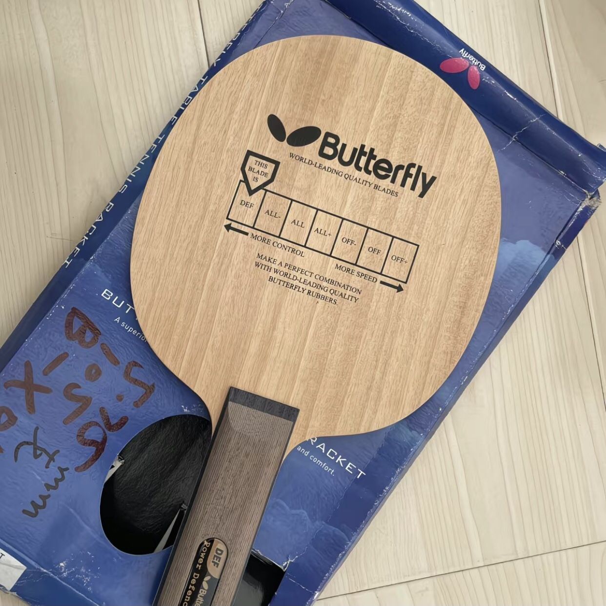 Brand New Butterfly Power Defence Table Tennis Blade
