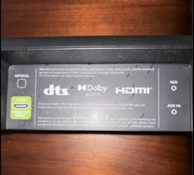 Vizio 5.1 Soundbar, subwoofer, and 2 surround speakers