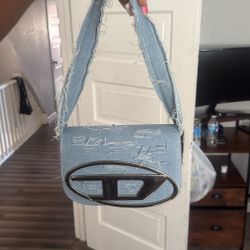 Denim Distressed Diesel Purse 