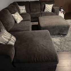 Sectional With Ottoman and Chase