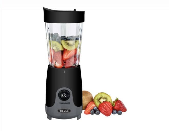 Bella - 14-Oz. Personal Blender - Black/Gray