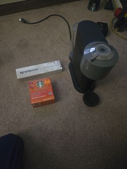 Nespresso Machine + Descaler + Pumpkin Spice Pods