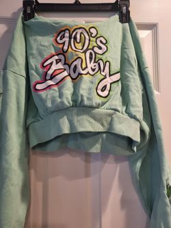 Trolls/90s Baby Cropped Hoodie