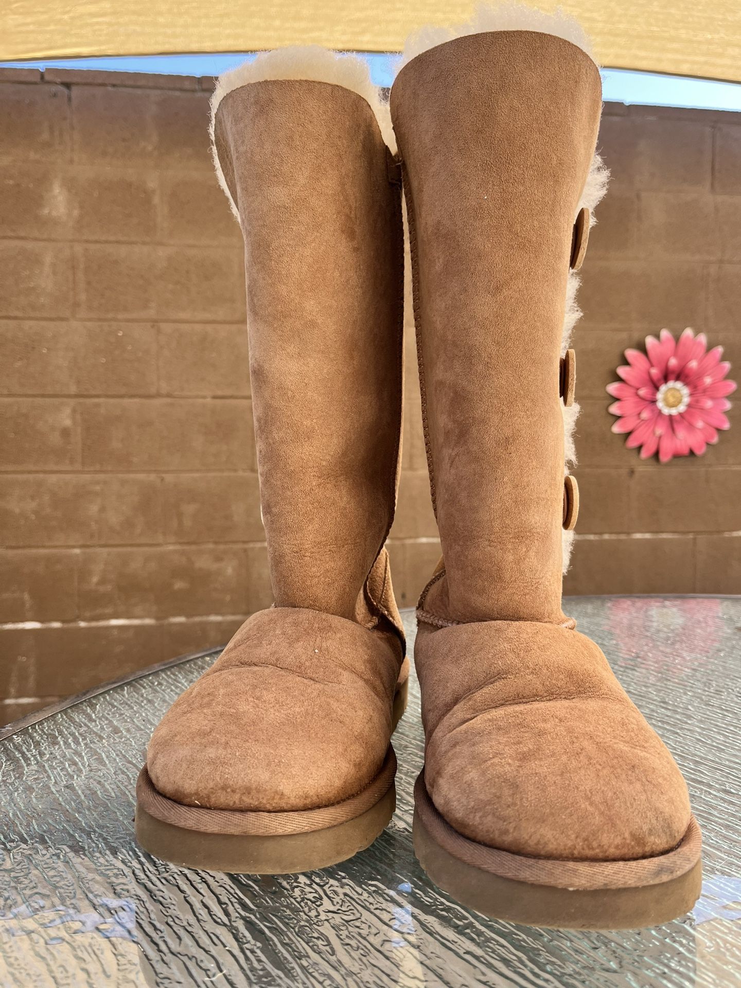 Authentic Ugg Australia 1873 Bailey Button Triplet Tall Boots Size 9