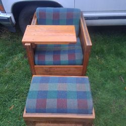 1980s  Chear With Pos Up Table 