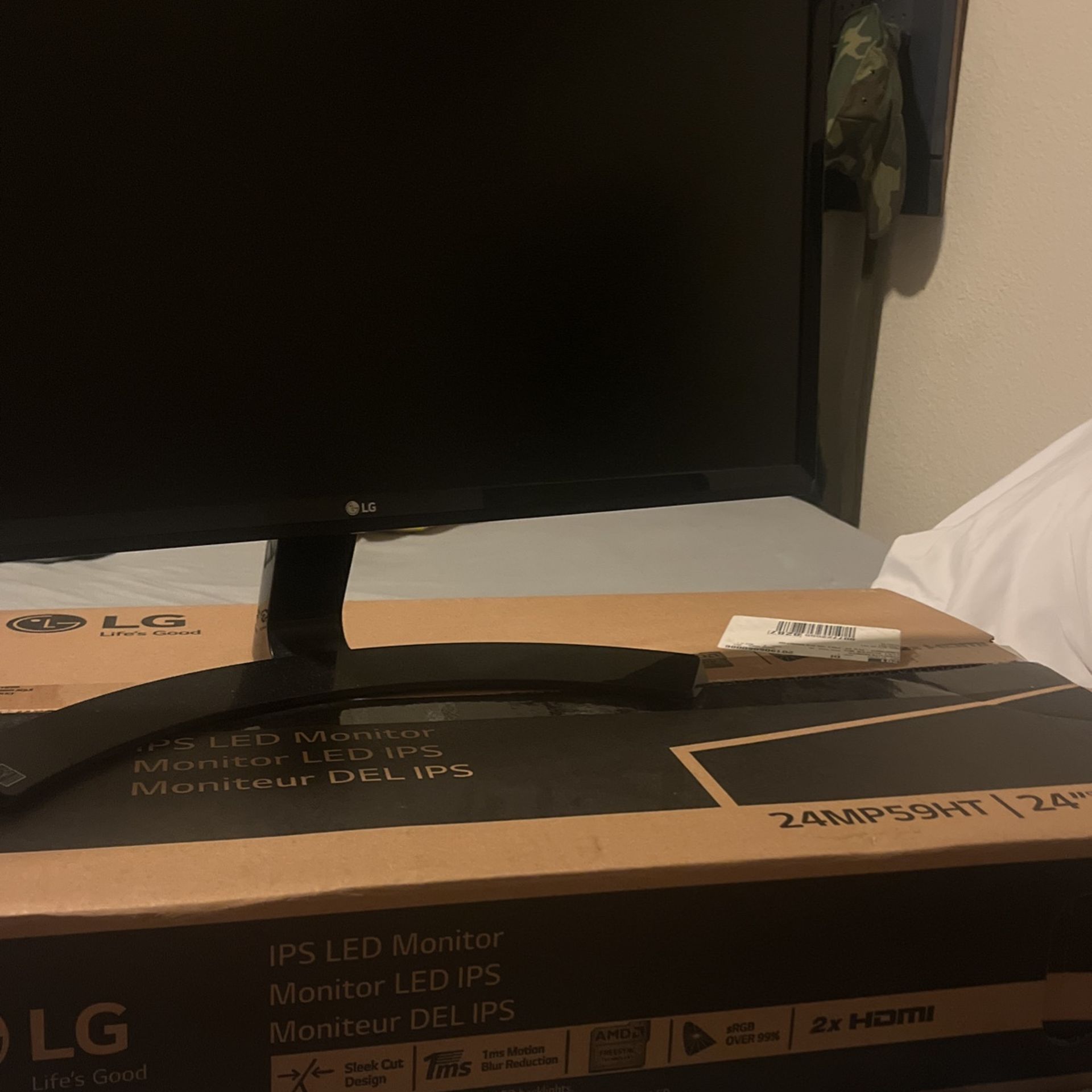 LG 24inch Monitor With Box
