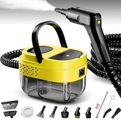 Steam Cleaner, 3-Level Adjustable Handle with 16 Accessories, 2500W 15s Heat Up, 1.6L Tank, Handle Steam Cleaner for Home, Portable Steamer for Cleani