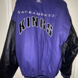SACRAMENTO KINGS LETTERMAN JACKET