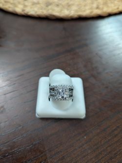 Sterling Silver Cubic Zirconia Size 7