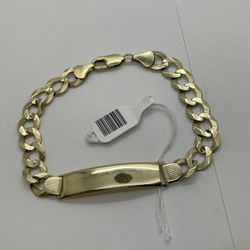 ID BRACELET 10KT YG, 9” LENGHT, 19.1 GRAMS 