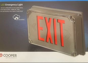 Sure Lites UX71BKSD Battery Operated Exit Sign