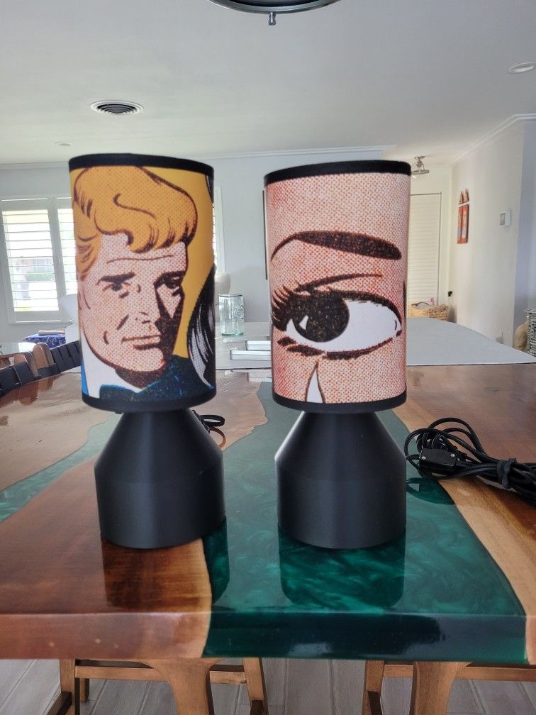 LICHTENSTEIN STYLE ART LAMPS