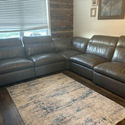 Leather Sectional 