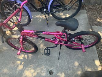 Pink bmx Bike