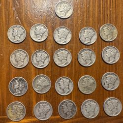Mercury Dimes 90 % Silver 
