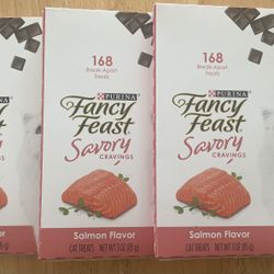 Purina Fancy Feast Savory Cravings Salmon Flavor 3 PACKS