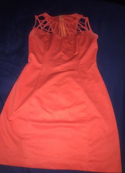 Coral dress just worn once.