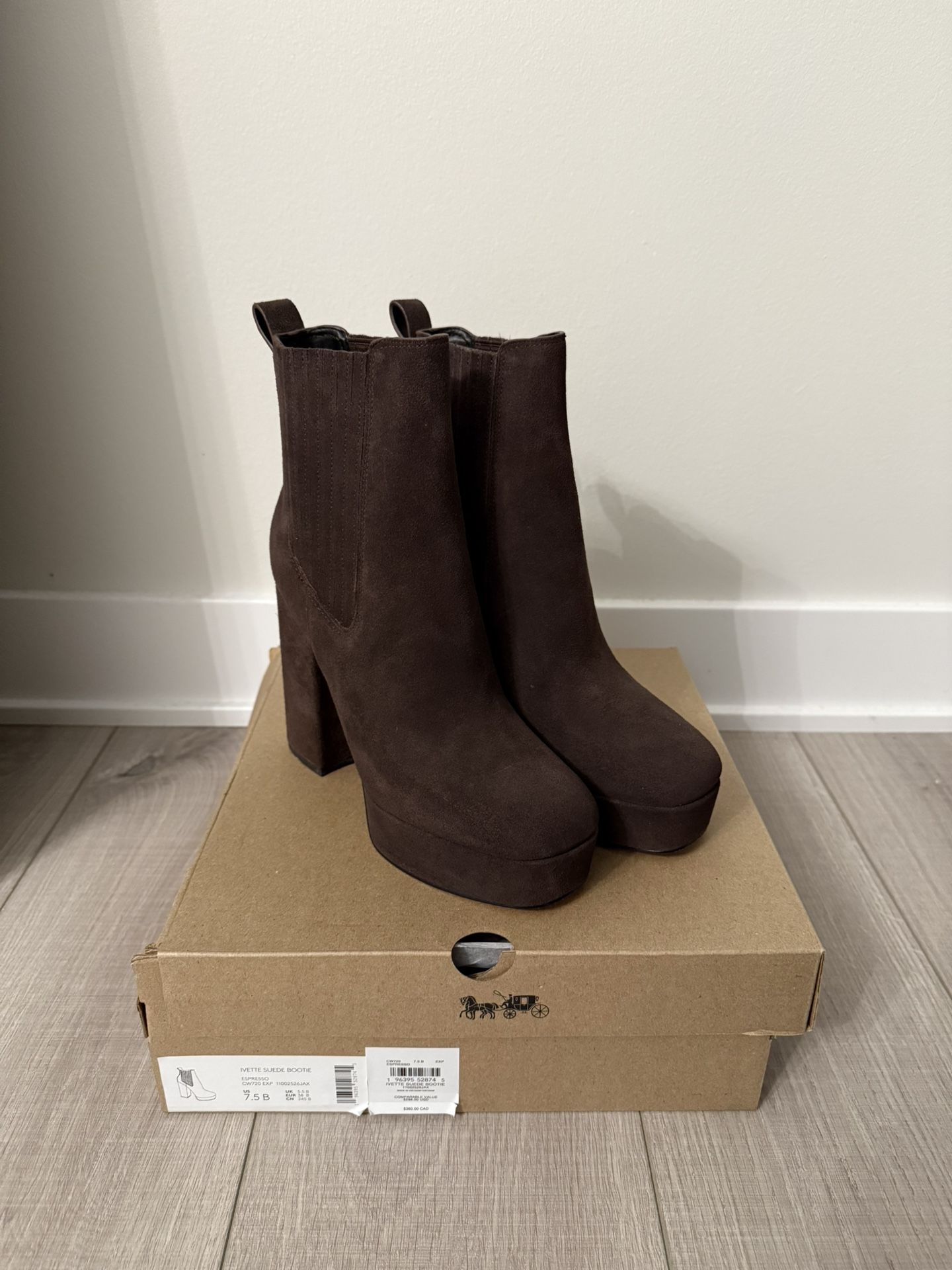 Coach Brown Ankle Boots