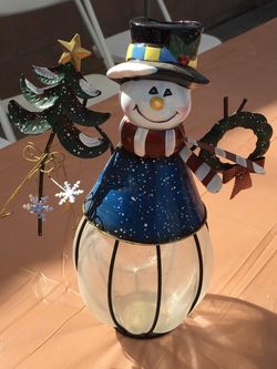 Snowman Tea Light holder