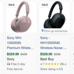 Sony Over-ear Headphones WH-1000XM5