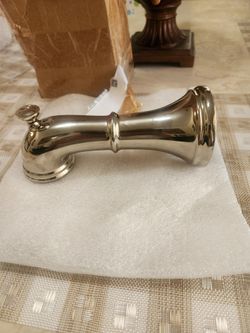 Polished Nickel Bathtub Spout with Diverter