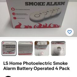 Smoke Alarm 4 Pack NEW 