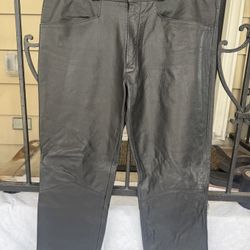 Excelled N.Y. NEW YORK Men’s leather Pants