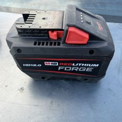 12.0 AH Red Lithium Forge Milwaukee Battery 