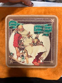 Norman Rockwell Snickers Holiday Tin Can 