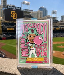 2024 San Diego Padres Manny Machado Canel’s Players Pins Limited Edition SGA w/ Display Case