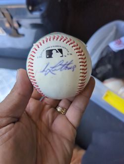 Mark Loretta Second Base Padres Signed Baseball