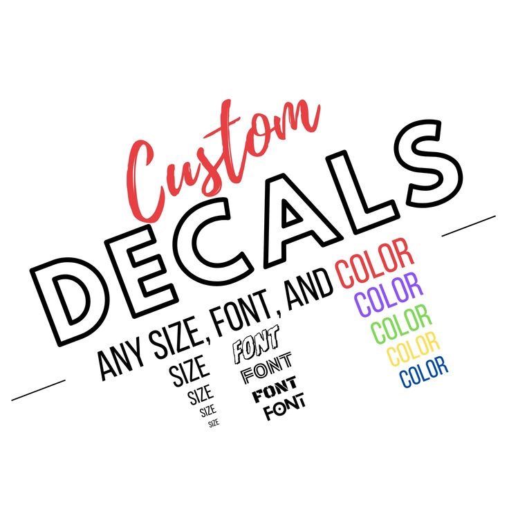 ✨ Custom Decals for Any Occasion – Made Just for You! ✨