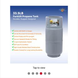 Forklift Propane Tank 33.5 Gallon