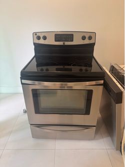 Kenmore stainless steel glass top range