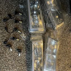 Led Headlights For A 2006 Chevy Silverado With Light Bulbs 
