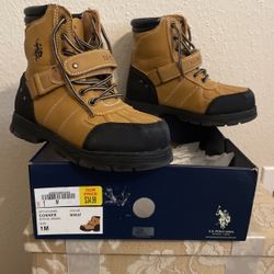 Big Kids Polo Boots, Size 1M