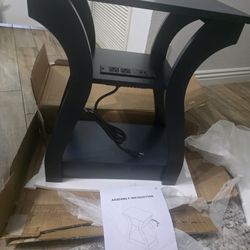 End Table with Charging Station