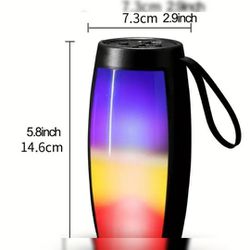 New, Packaged Colorful Wireless Speaker With Color Lights, Card Slot, And Mini Portable Speaker With 300mAh Battery, Supports TF And U Disk Expansion