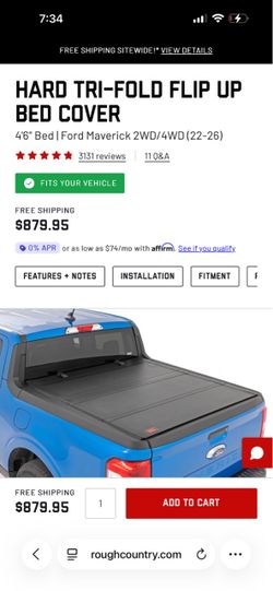 Hard Tri fold cover Ford maverick 22-26