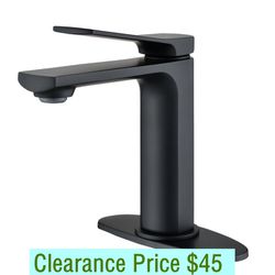 Bathroom Sink Faucet with  Deck Plate Single Handle,AA131MB Clearance Sale