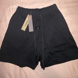 Fear of god essential shorts stretch limo black
