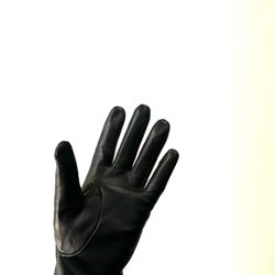 Black Leather Gloves. Women’s Size M. New Unused 