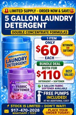 9 months supply concentrate detergent
