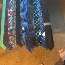 12 Silk Ties Take All For $5