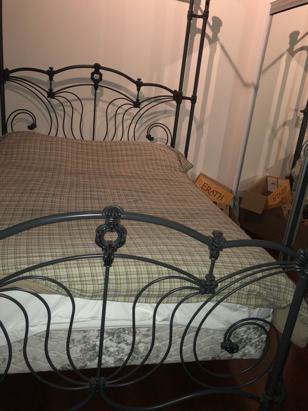 Queen Size Italian Handmade Rod Iron Canopy Bed For In Atlanta Queen Size Italian Handmade Rod Iron Canopy Bed