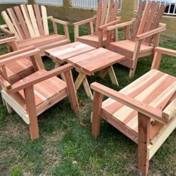 Brand New Patio Cedar Wood Set 