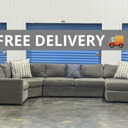 Large Gray Sectional Free Delivery 