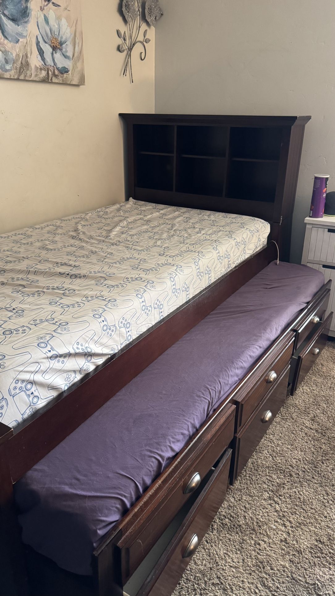 Twin Bed ONE Mattress Included 