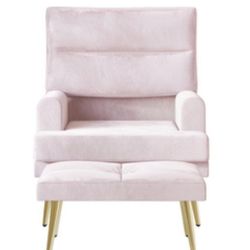 Velvet Pink, Back Reclining Armchair