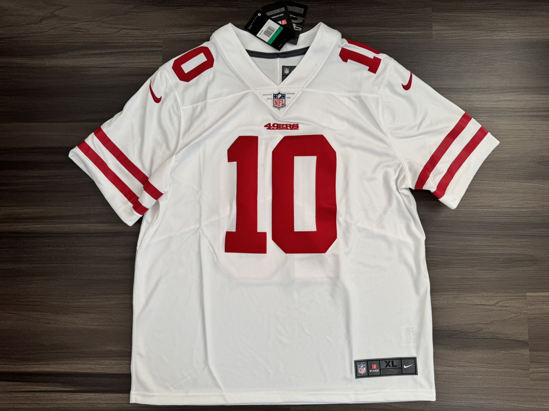 Nike Jimmy Garoppolo #10 San Francisco 49ers NFL Vapor Elite Away Jersey XL 100% authentic. Brand new with tags. MSRP $150 The Nike Jimmy Garoppolo